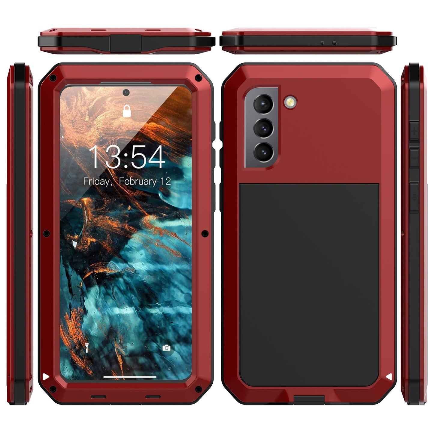Outdoor Samsung S21 Gorilla H¨¹lle Doom Armor S21 Ultra Plus Metall Aluminium Heavy Duty Case Sto?fester Sto?f?nger