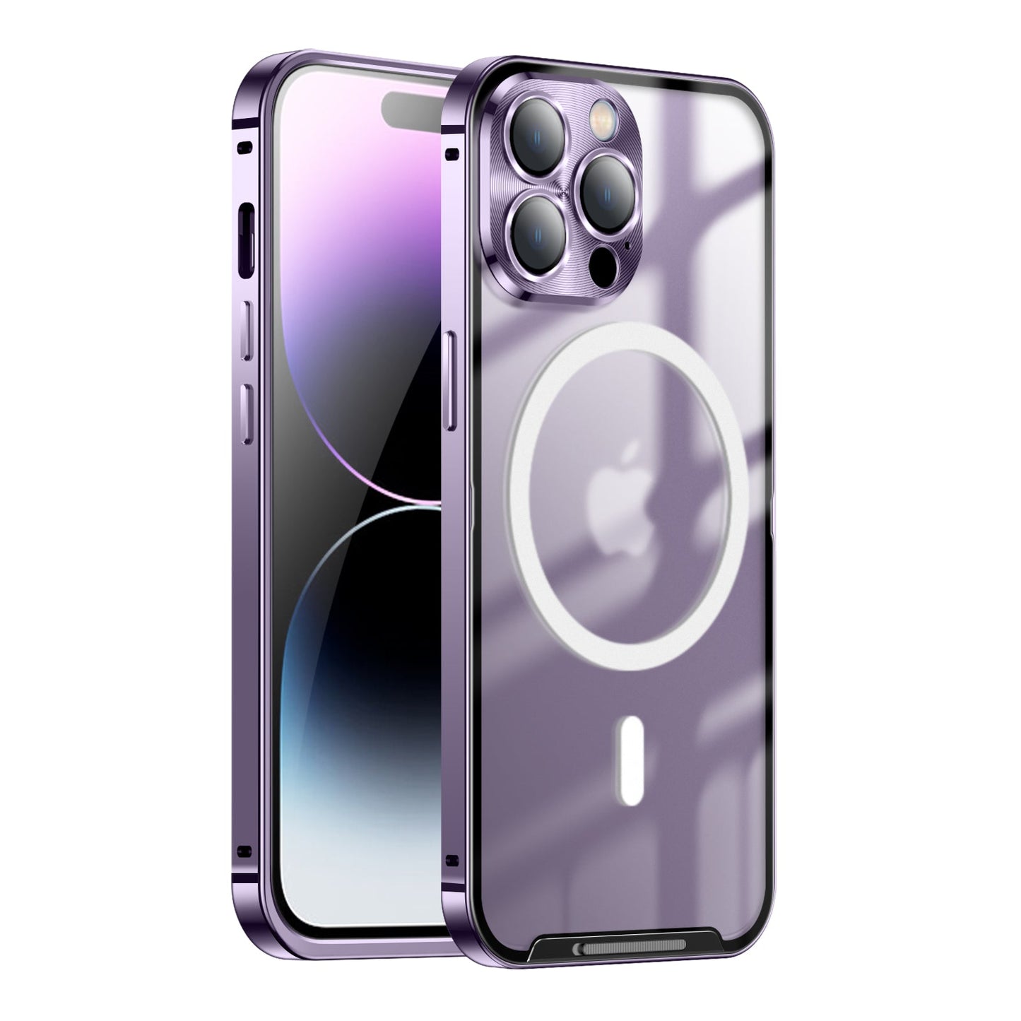 Magnetische iPhone 14 Pro Max Magsafe H¨¹lle Luxus Apple 14 Plus Kameraschutz aus Metall Aluminium Sto?feste ultrad¨¹nne HandyH¨¹lle