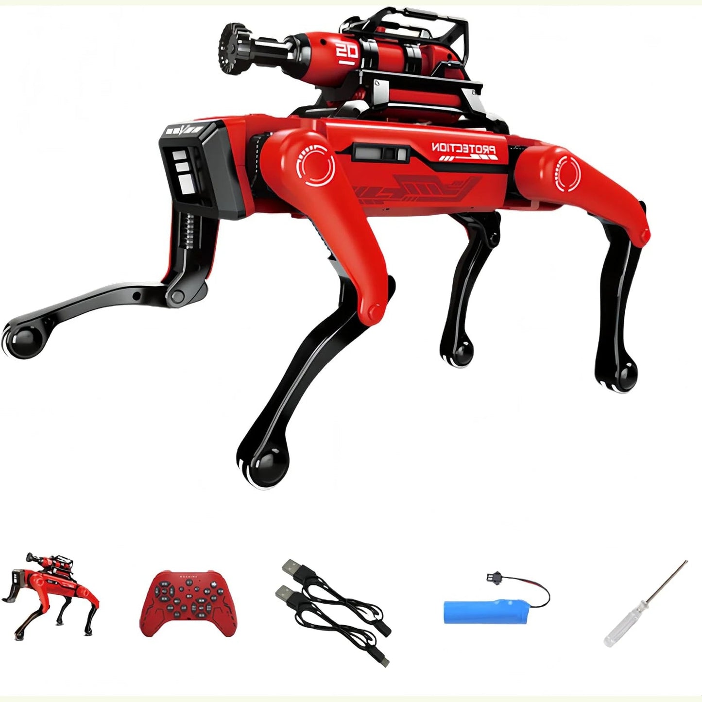AI RC Robot Dog Toy Voice Dialogue APP Remote Control Programming Singing Dancing Machine for Kids-ShoptAI