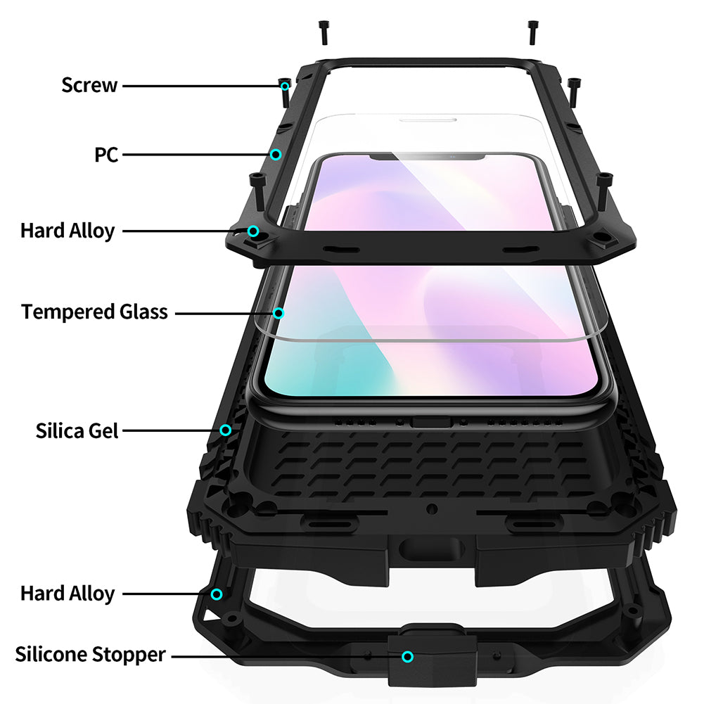 Apple iPhone 11 Pro Max Milit?r Schutzh¨¹lle Robuste R¨¹stung Sto?fest St?nder Case 360-Grad Vollabdeckung