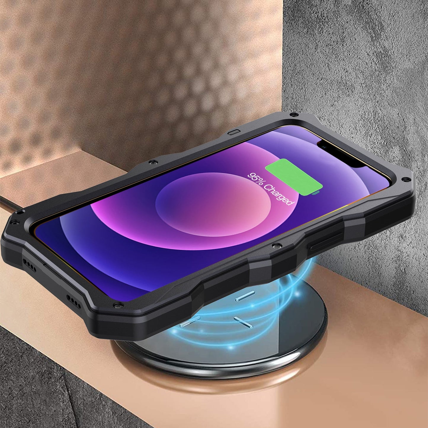 Apple iPhone 13 Pro Max Milit?r Handyh¨¹lle 12 Pro Rugged Armor Case Sto?stange Metall Gleiten Kameraschutz St?nder