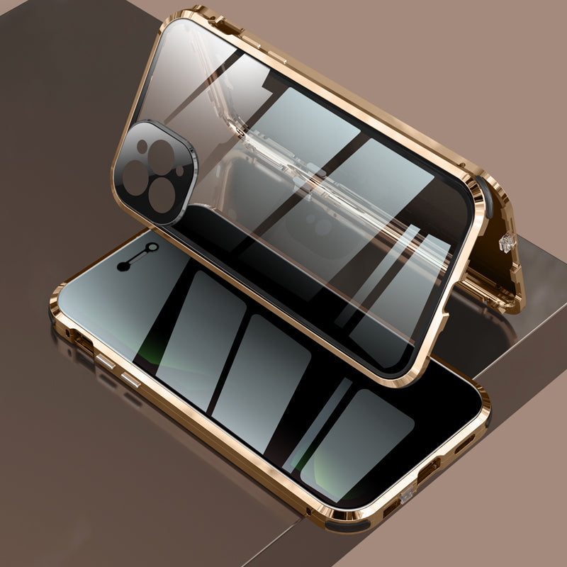 Anti-Peep Schutzh¨¹lle iPhone 12 Pro Max Magnetische Adsorption Apple 11 Pro Case Doppelseitig Temperglas