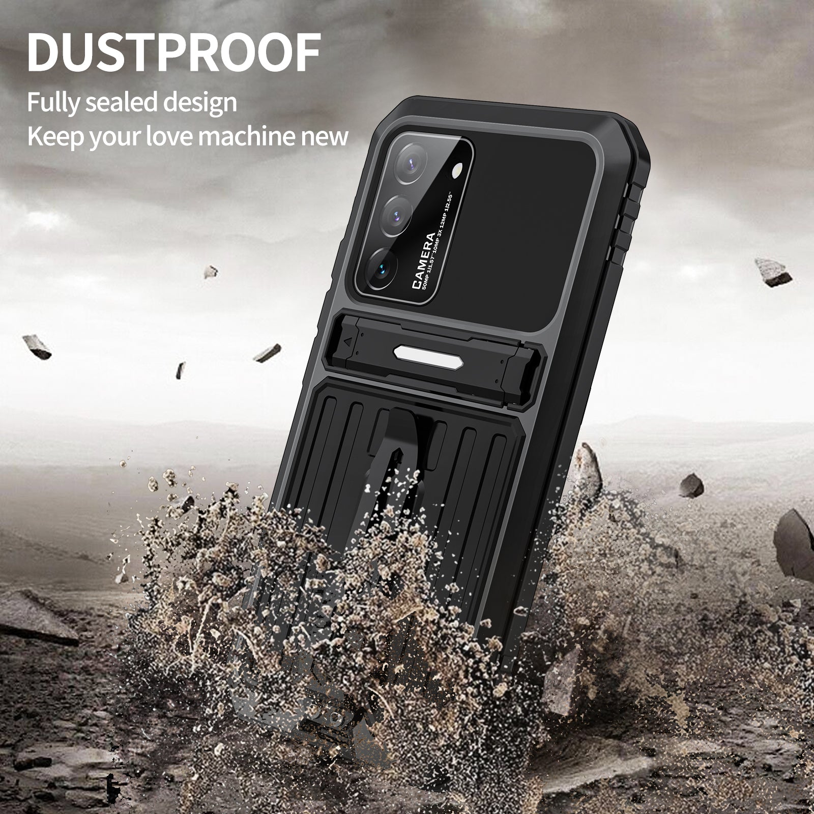 Samsung Galaxy S22 Ultra Milit?r H¨¹lle Armor Cover Shockproof Plus Metal Back Clip Invisible Bracket