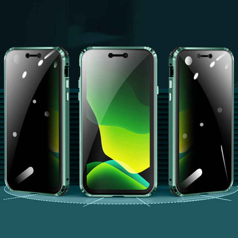 Anti-Peep Schutzh¨¹lle iPhone 12 Pro Max Magnetische Adsorption Apple 11 Pro Case Doppelseitig Temperglas