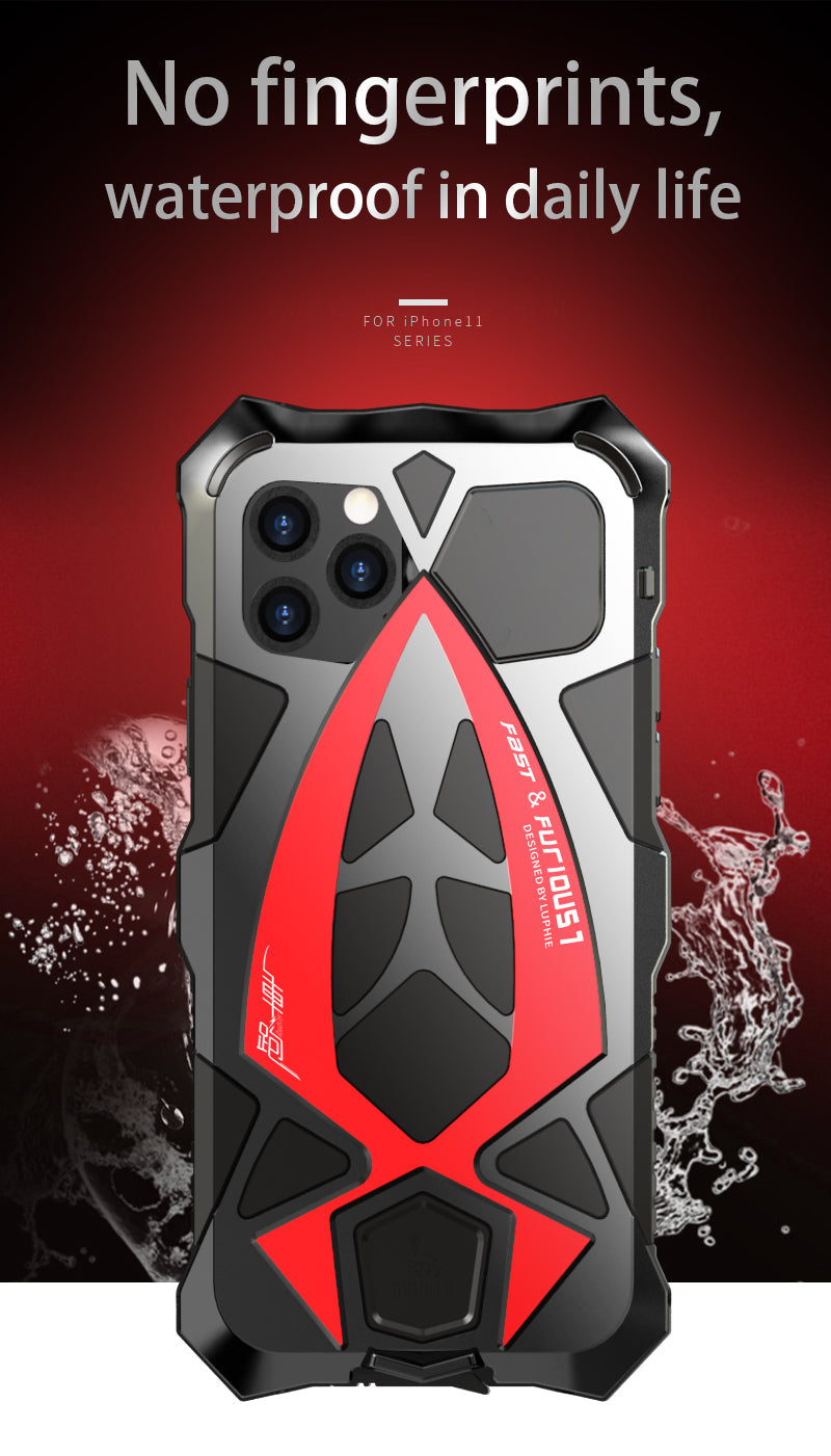 iPhone 12 Pro Max Coole H¨¹lle Rennauto Apple 12 Handy Tough Case Cover Schwerlast Metall R¨¹stungssto?stange