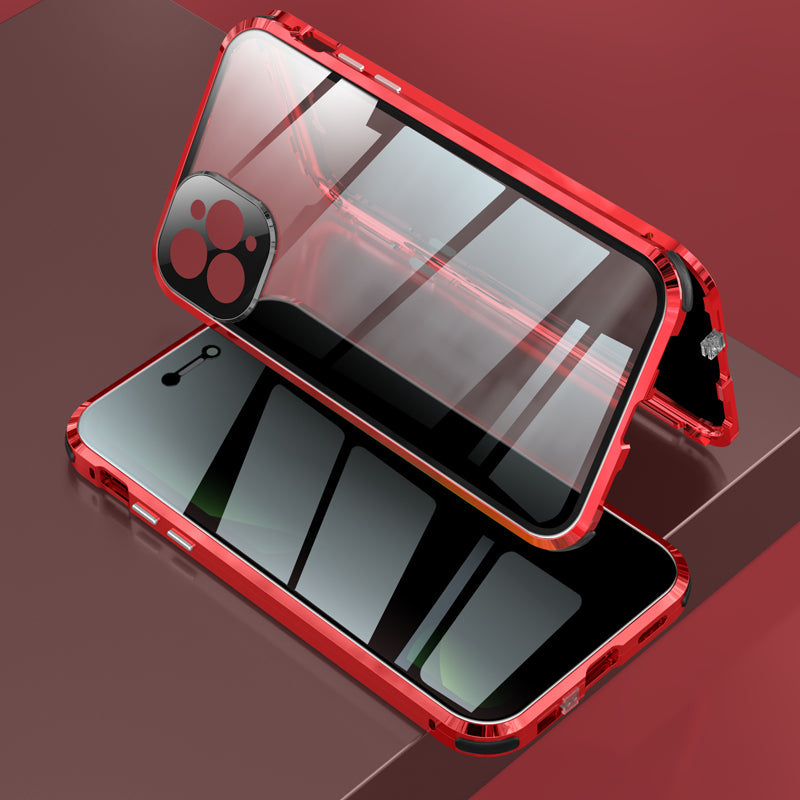 Anti-Peep Schutzh¨¹lle iPhone 12 Pro Max Magnetische Adsorption Apple 11 Pro Case Doppelseitig Temperglas