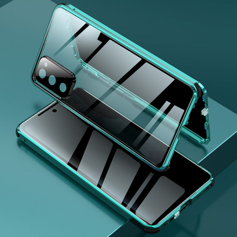 Anti-Peep Samsung Galaxy S20 FE Privatsph?re Handy h¨¹lle Magnetische Adsorption Case Kameraschutz Doppelseitiges Temperglas
