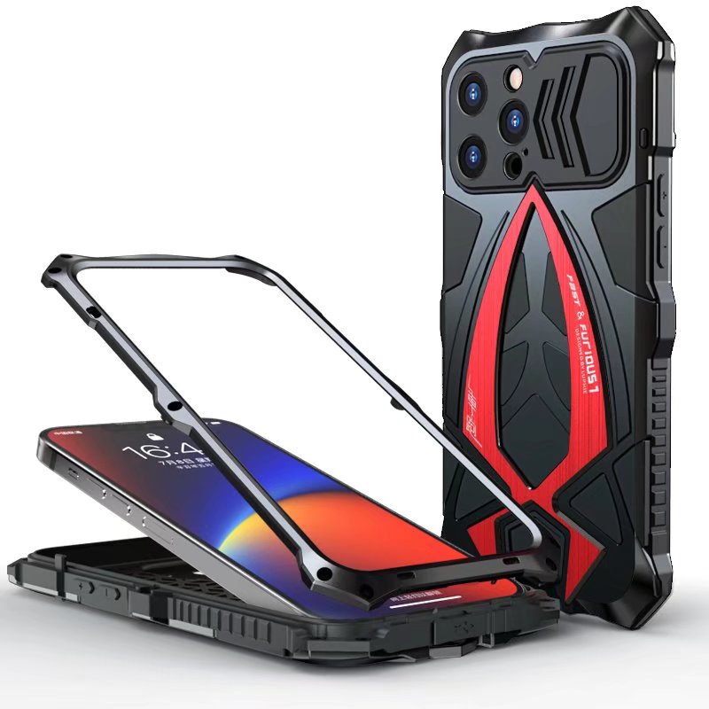 Cool Case Apple 13 Pro Max Race Car Fashion iPhone 13 Tough Cover Heavy Duty Metal Armor Camera Protector