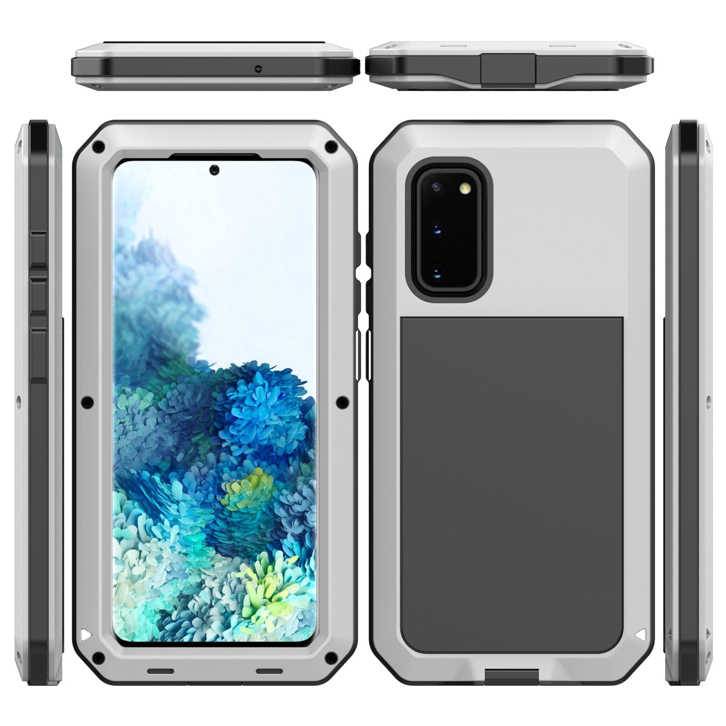 Luxury Samsung S20 Ultra Doom Armor Case S20 Plus Metal Aluminum Heavy Duty Shockproof Bumper 360 Full Body Cover