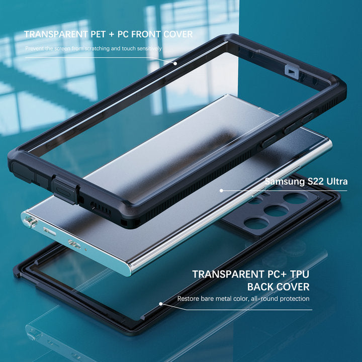 IP68 wasserdichte Samsung S22 Ultra H¨¹lle Galaxy S22 Plus Case 360 Ganzk?rperabdeckung