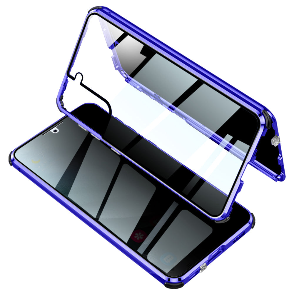 Anti-Spy Case Samsung  S21 Plus Ultra Magnetic Adsorption Privacy Protect Cover Two Sided Temper Glass