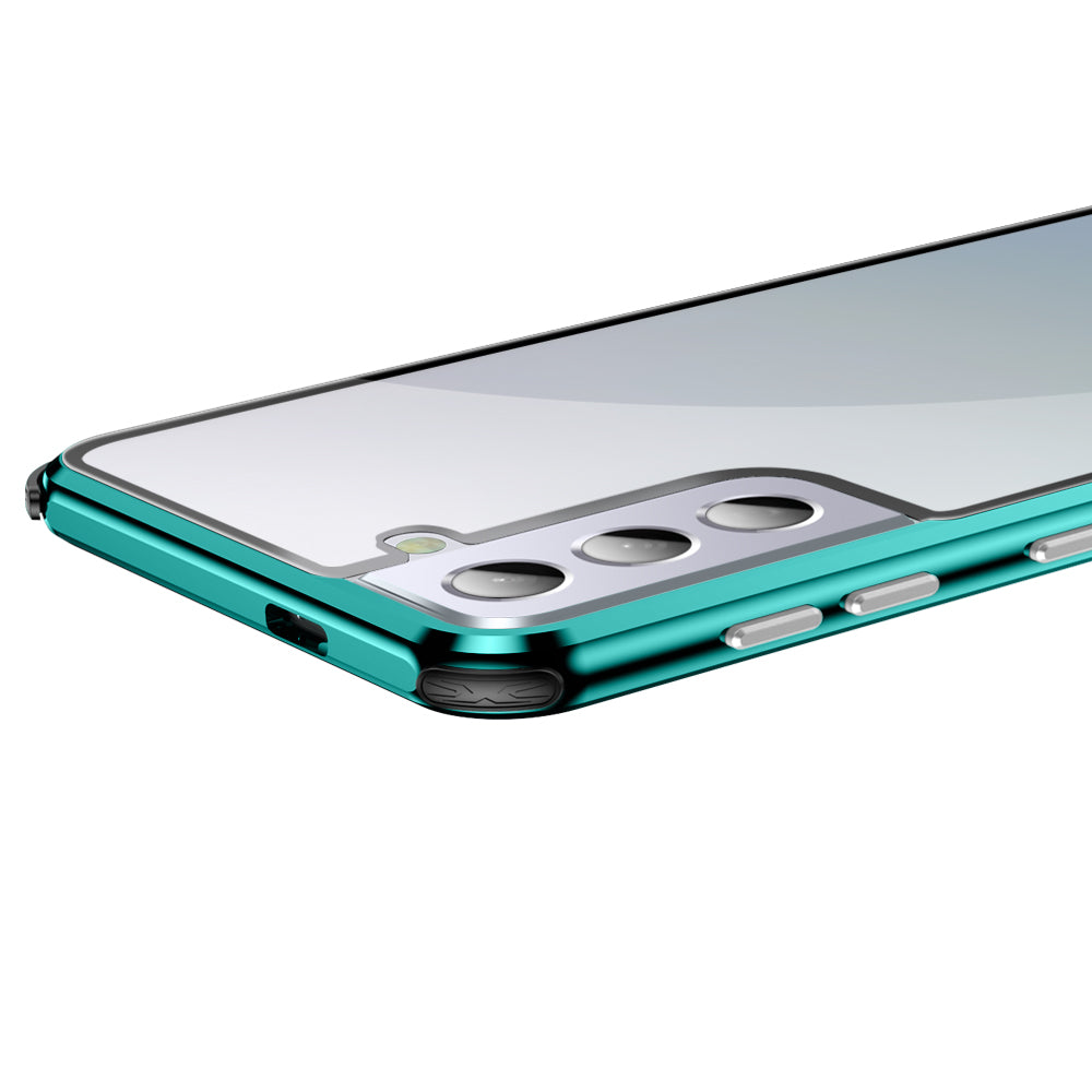 Anti-Spy Case Samsung  S21 Plus Ultra Magnetic Adsorption Privacy Protect Cover Two Sided Temper Glass