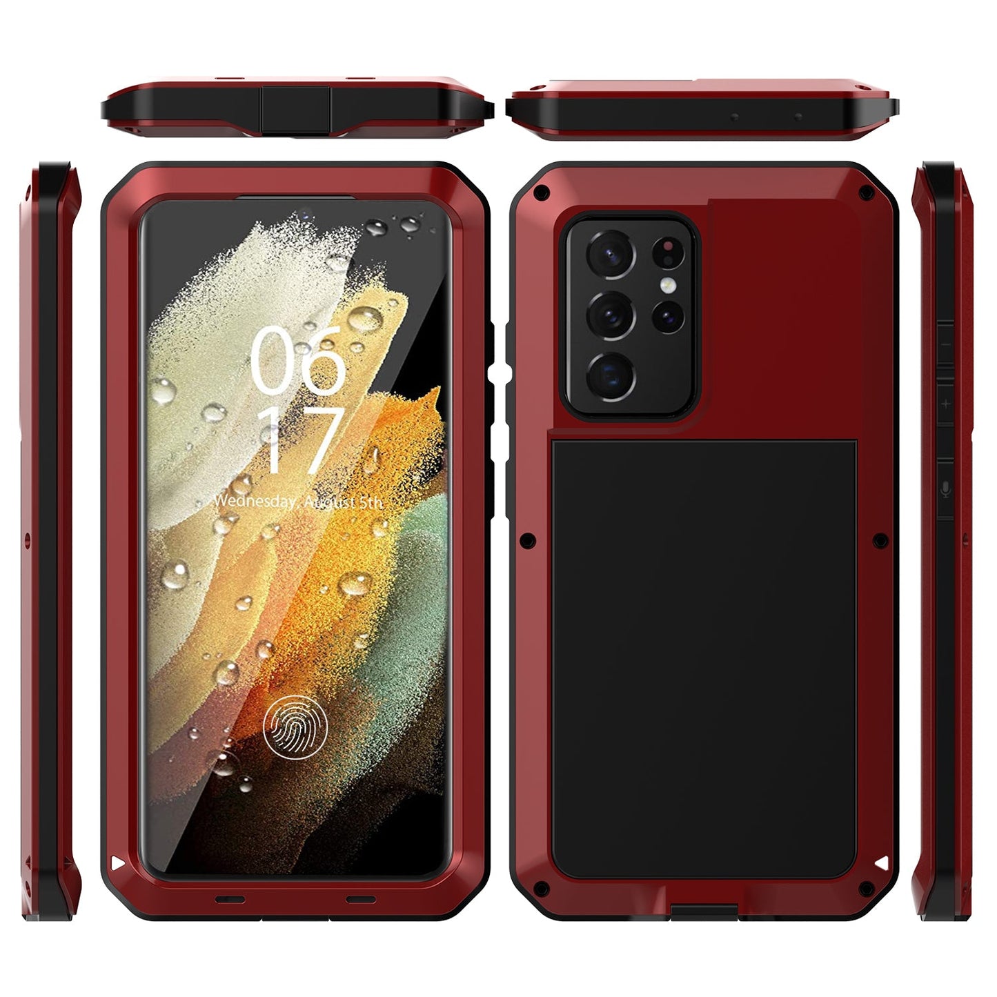 Outdoor Samsung S21 Gorilla H¨¹lle Doom Armor S21 Ultra Plus Metall Aluminium Heavy Duty Case Sto?fester Sto?f?nger 