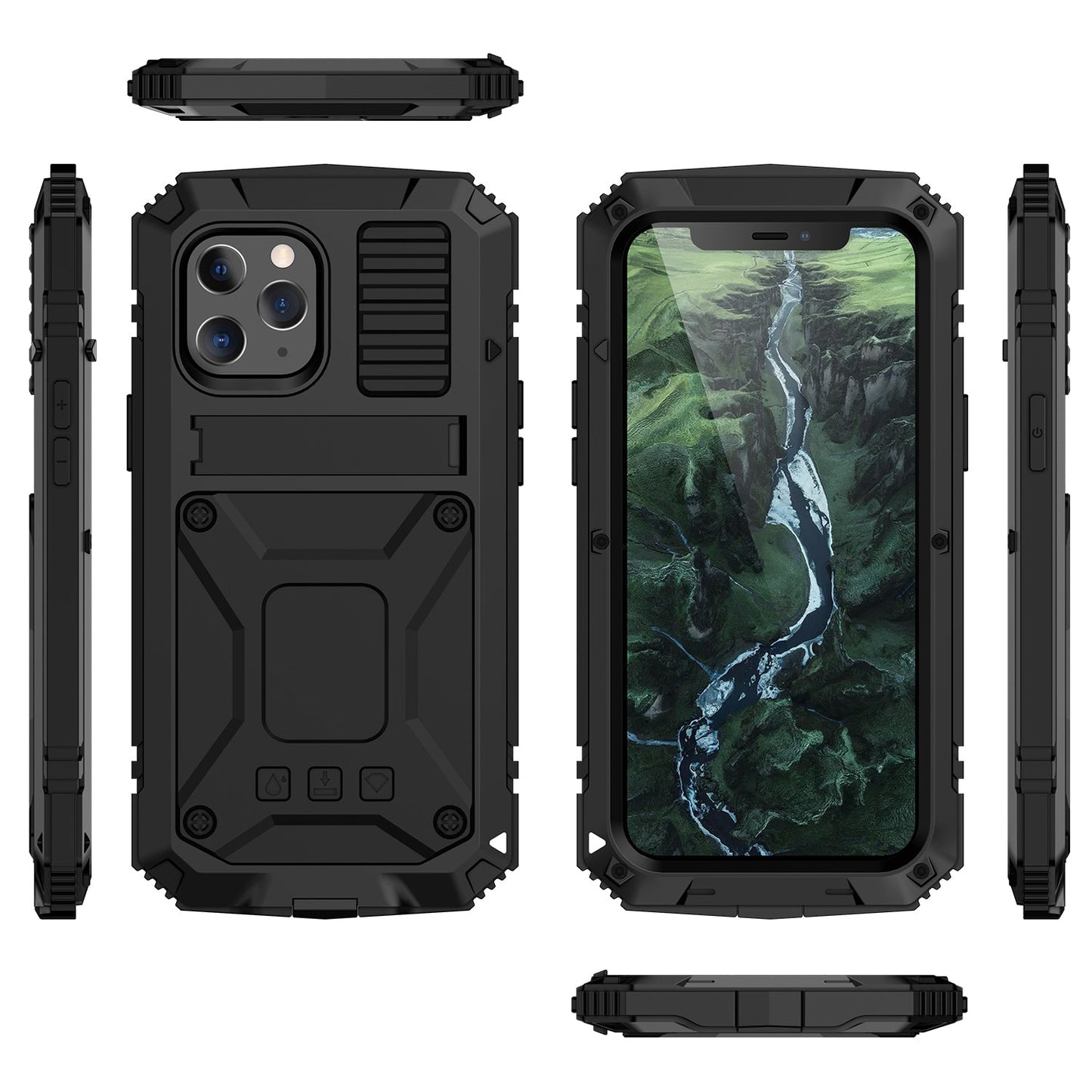 Luxury iPhone 12 Pro Max Heavy Duty Case Milit?ry Grade Rugged Armor Camera Protection Shockproof 360 Full Cover