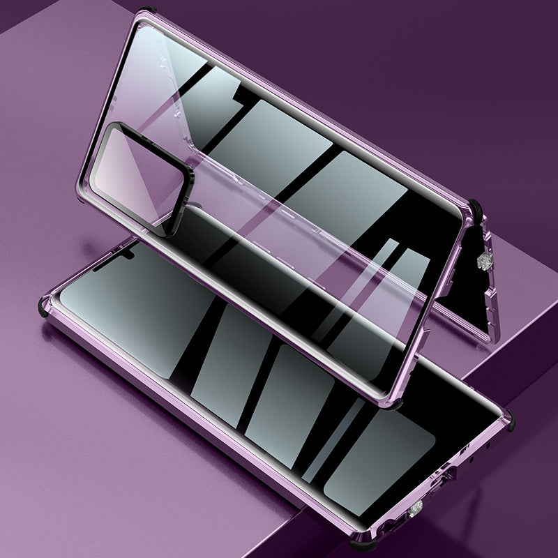 Anti-Peep Samsung Galaxy Note 20 Ultra Privatsph?re Handy h¨¹lle Magnetische Adsorption Case Kameraschutz Doppelseitiges Temperglas