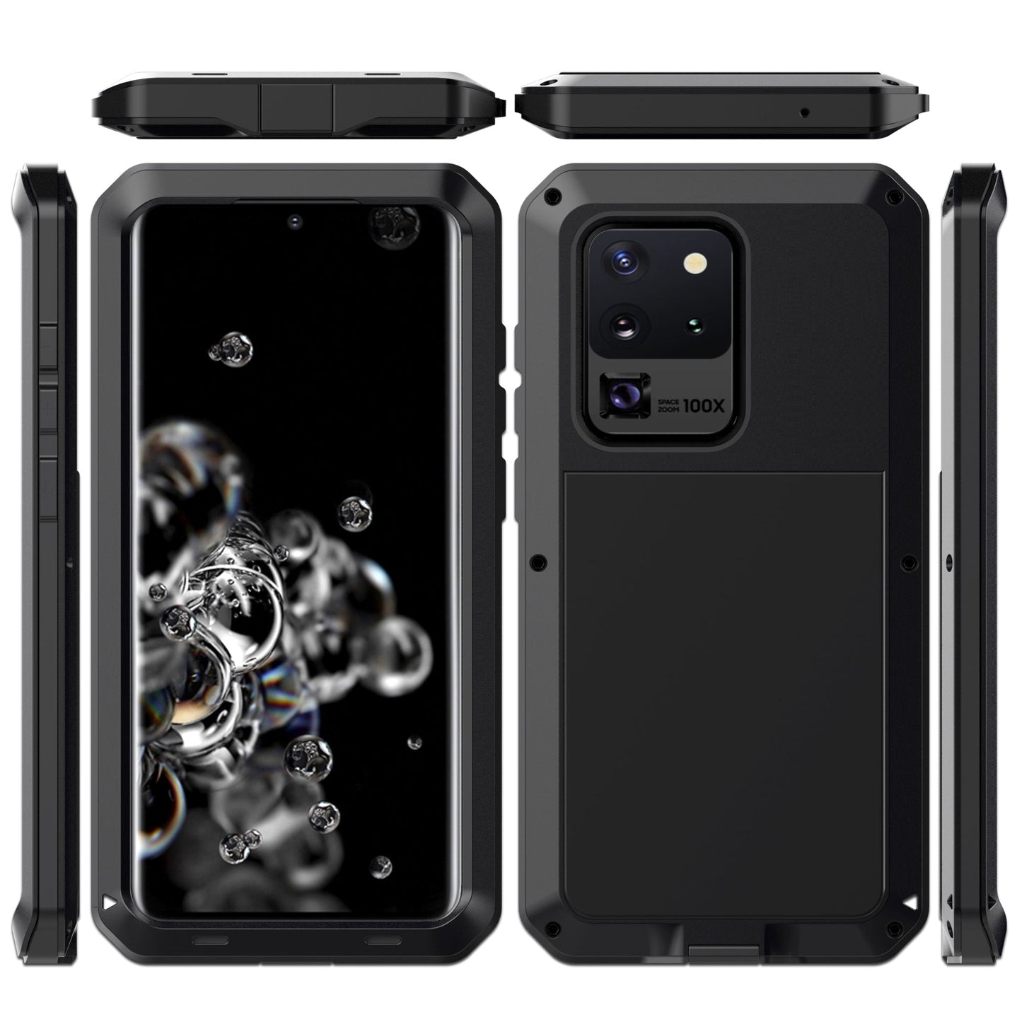 Luxury Samsung S20 Ultra Doom Armor Case S20 Plus Metal Aluminum Heavy Duty Shockproof Bumper 360 Full Body Cover