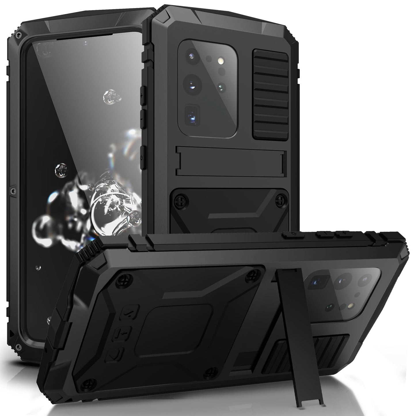 Milit?r Samsung Galaxy S20 Plus Handyh¨¹lle Schwerlast Geh?use Ultra Robuste R¨¹stung Sto?fester Case St?nder 360 Grad Kameraschutz