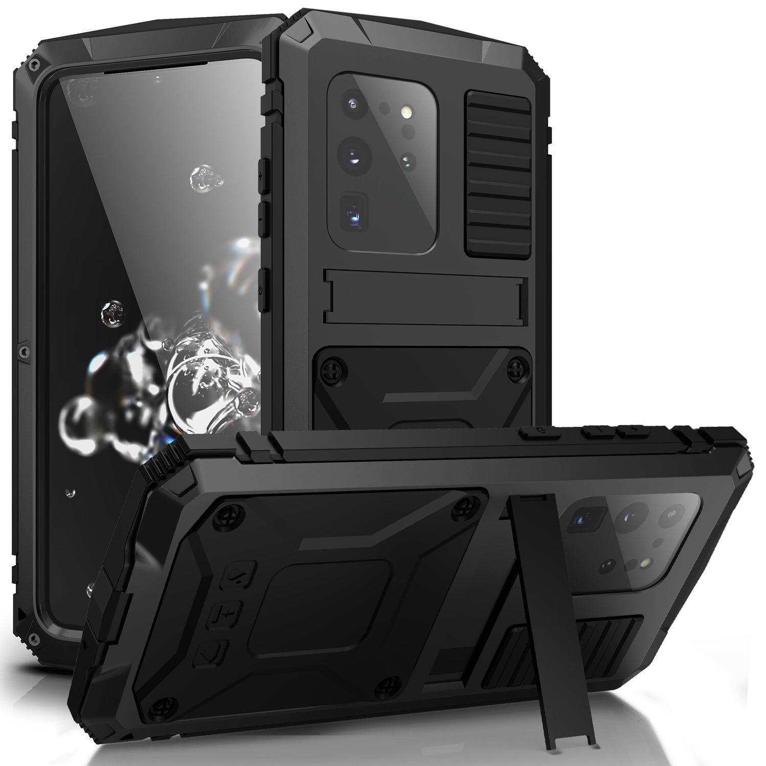 Milit?r Samsung Galaxy S20 Plus Handyh¨¹lle Schwerlast Geh?use Ultra Robuste R¨¹stung Sto?fester Case St?nder 360 Grad Kameraschutz