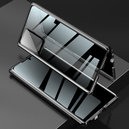 Anti-Peep Samsung Galaxy Note 20 Ultra Privatsph?re Handy h¨¹lle Magnetische Adsorption Case Kameraschutz Doppelseitiges Temperglas