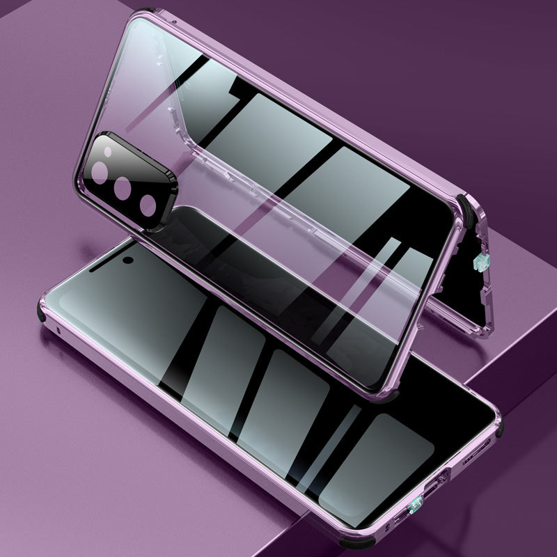 Anti-Peep Samsung Galaxy S20 FE Privatsph?re Handy h¨¹lle Magnetische Adsorption Case Kameraschutz Doppelseitiges Temperglas