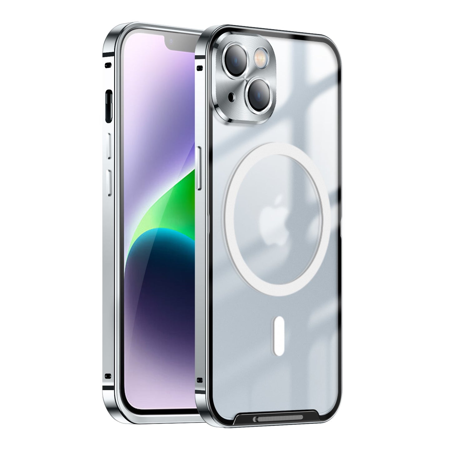 Magnetische iPhone 14 Pro Max Magsafe H¨¹lle Luxus Apple 14 Plus Kameraschutz aus Metall Aluminium Sto?feste ultrad¨¹nne HandyH¨¹lle
