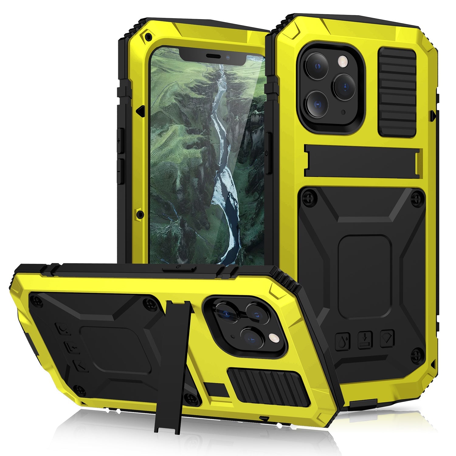 Luxury iPhone 12 Pro Max Heavy Duty Case Military Grade Rugged Armor Camera Protection Shockproof 360 Full Cover