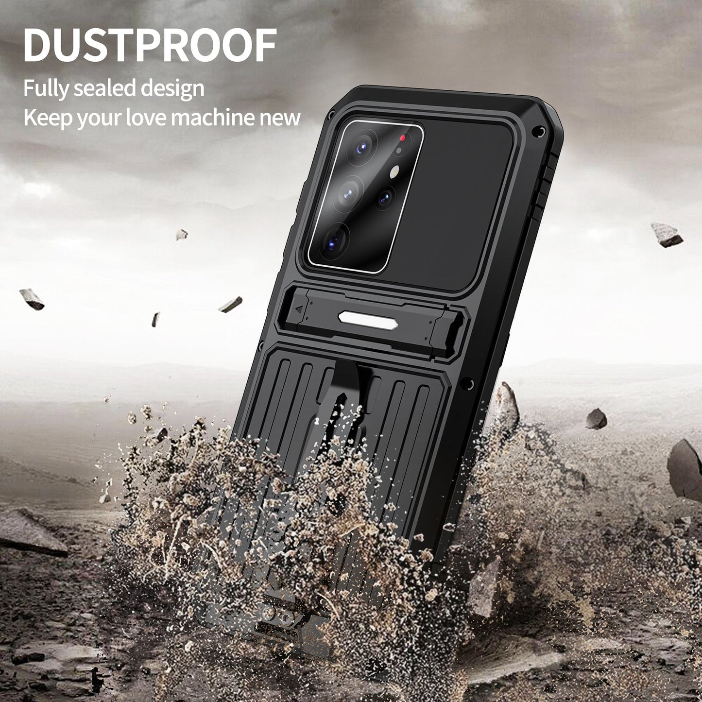 Milit?ry Case Samsung S21 Ultra Metal Armor Cover Shockproof Galaxy S21 FE Back Clip Invisible Bracket