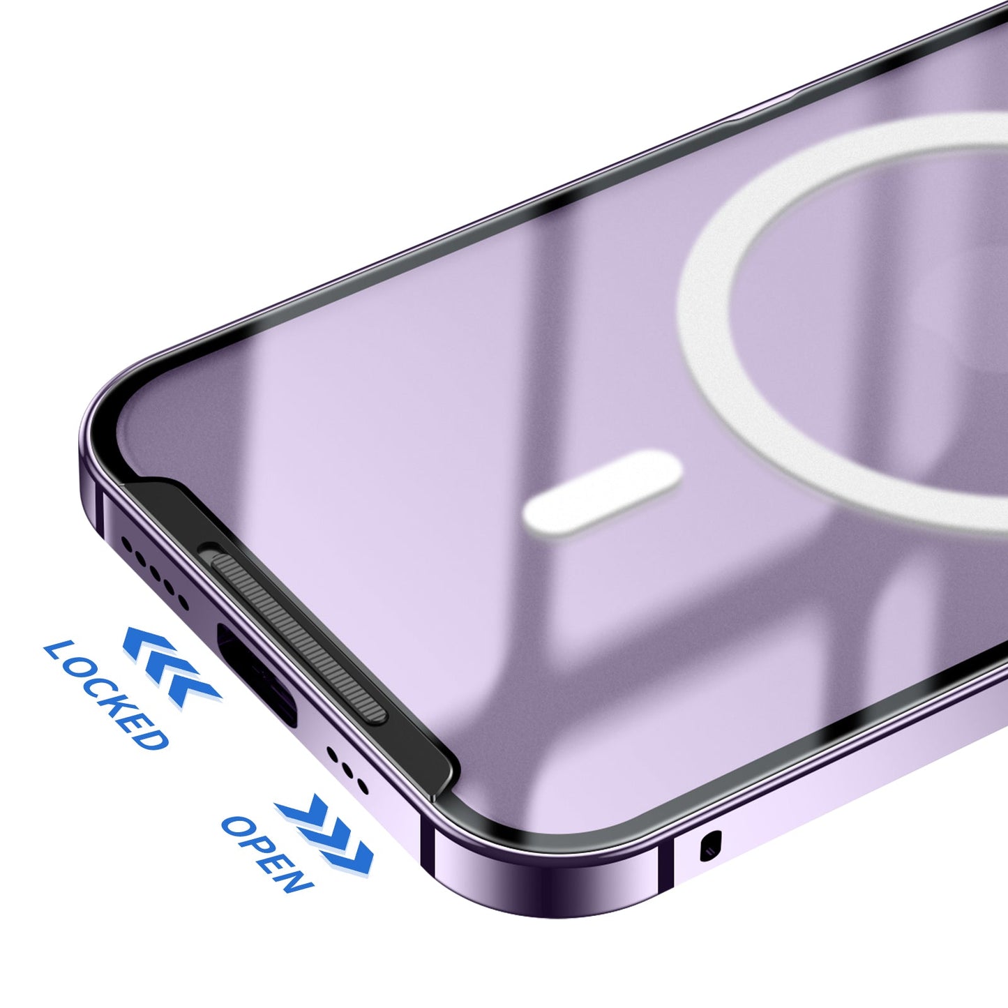 Magnetische iPhone 14 Pro Max Magsafe H¨¹lle Luxus Apple 14 Plus Kameraschutz aus Metall Aluminium Sto?feste ultrad¨¹nne HandyH¨¹lle