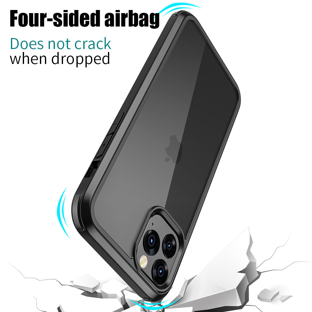 Apple iPhone 11 Pro Max Silikon H¨¹lle Doppelseitige Geh?rtete Glas abdeckung 360 Ganzk?rper Displayschutzfolie