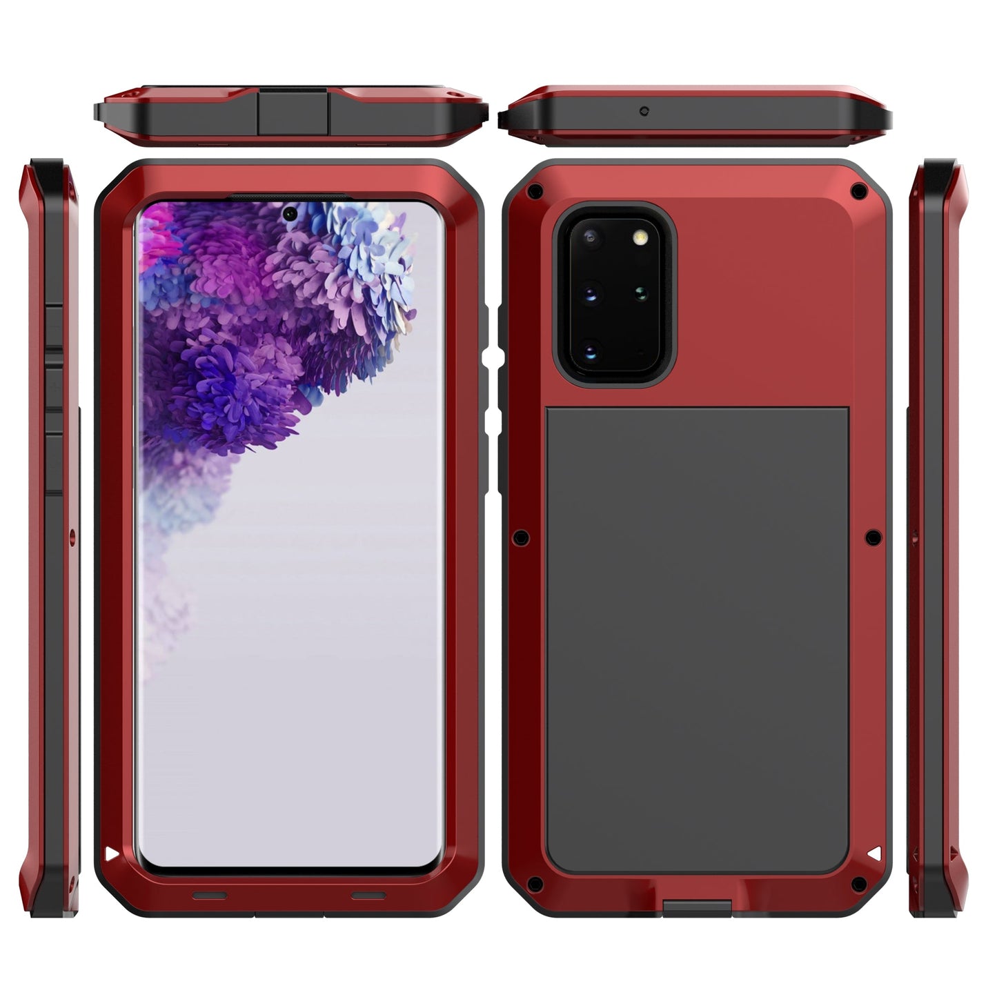 Luxury Samsung S20 Ultra Doom Armor Case S20 Plus Metal Aluminum Heavy Duty Shockproof Bumper 360 Full Body Cover