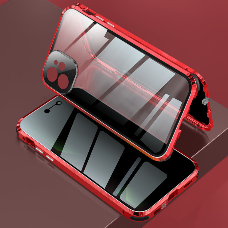 Anti-Peep Schutzh¨¹lle iPhone 12 Pro Max Magnetische Adsorption Apple 11 Pro Case Doppelseitig Temperglas