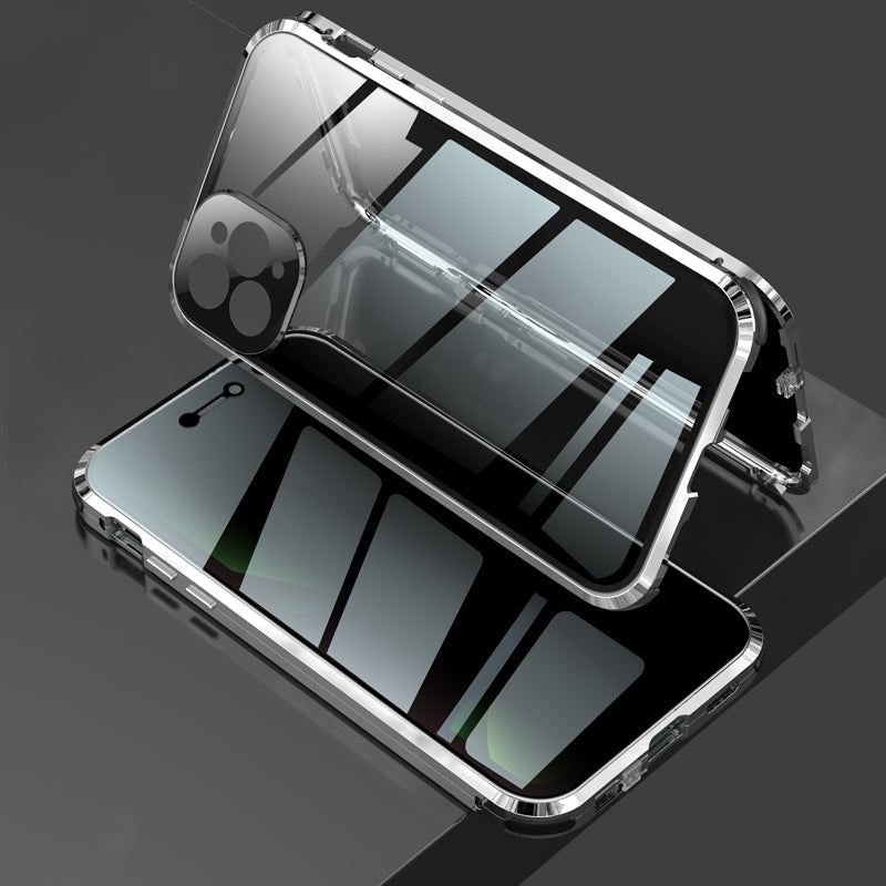 Anti-Peep Schutzh¨¹lle iPhone 12 Pro Max Magnetische Adsorption Apple 11 Pro Case Doppelseitig Temperglas