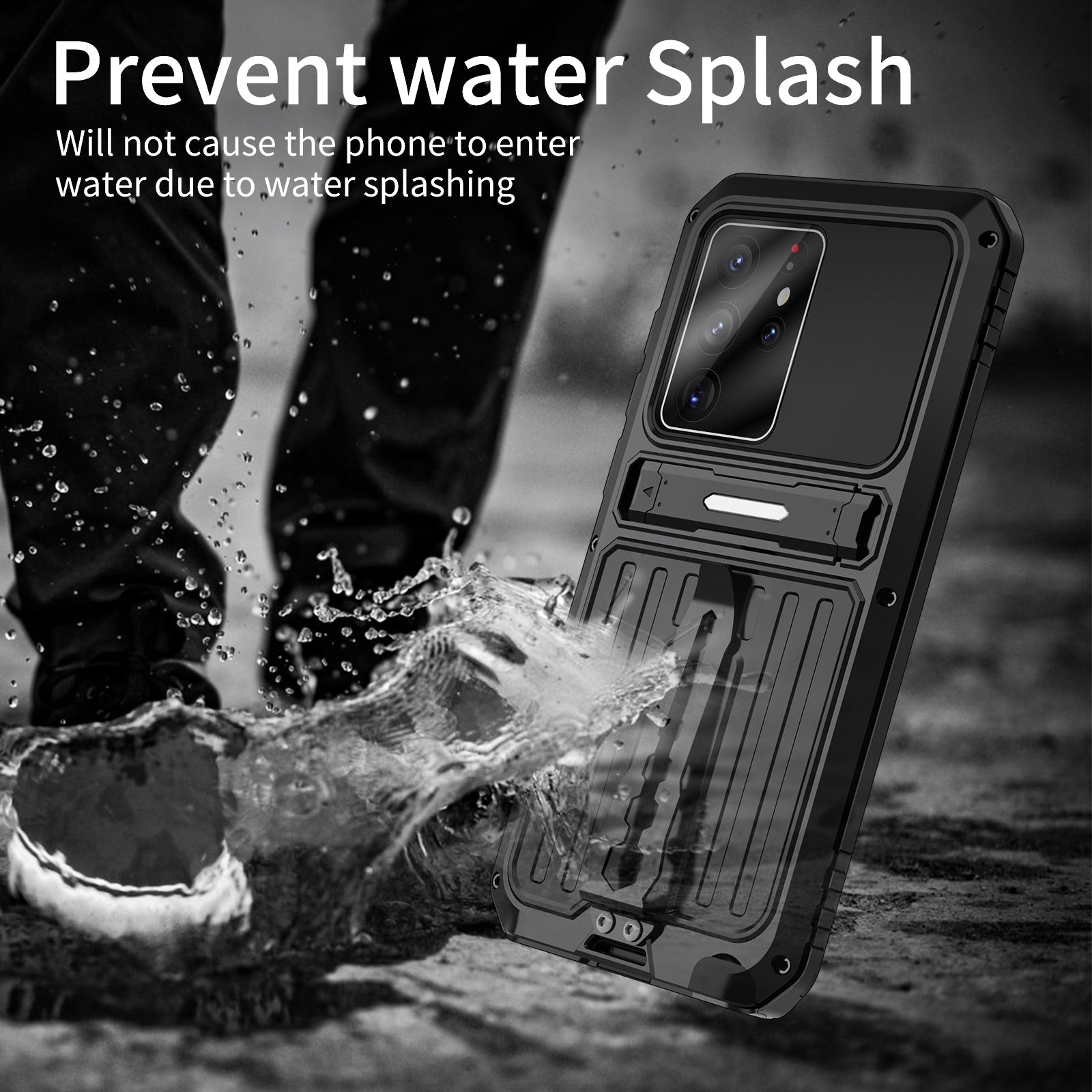 Milit?ry Case Samsung S21 Ultra Metal Armor Cover Shockproof Galaxy S21 FE Back Clip Invisible Bracket