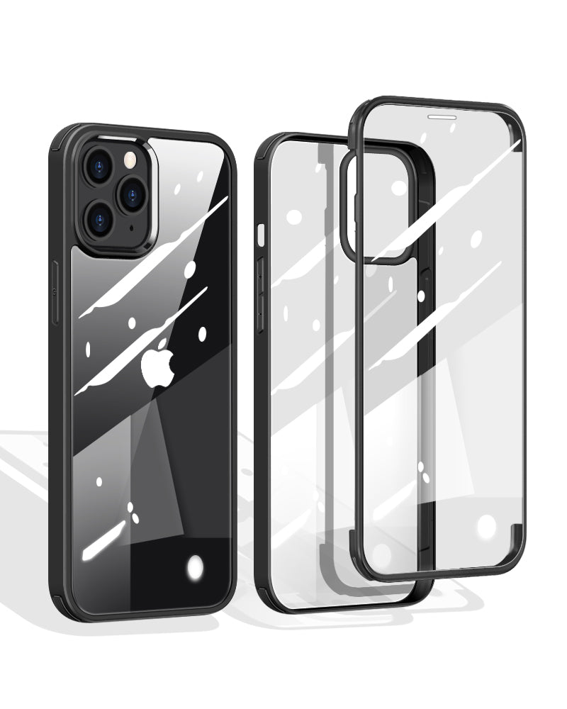 iPhone 13 Pro Max Silikon H¨¹lle Doppelseitige geh?rtete Glas Apple 13 Mini 360 Ganzk?rper Display Schutzh¨¹lle