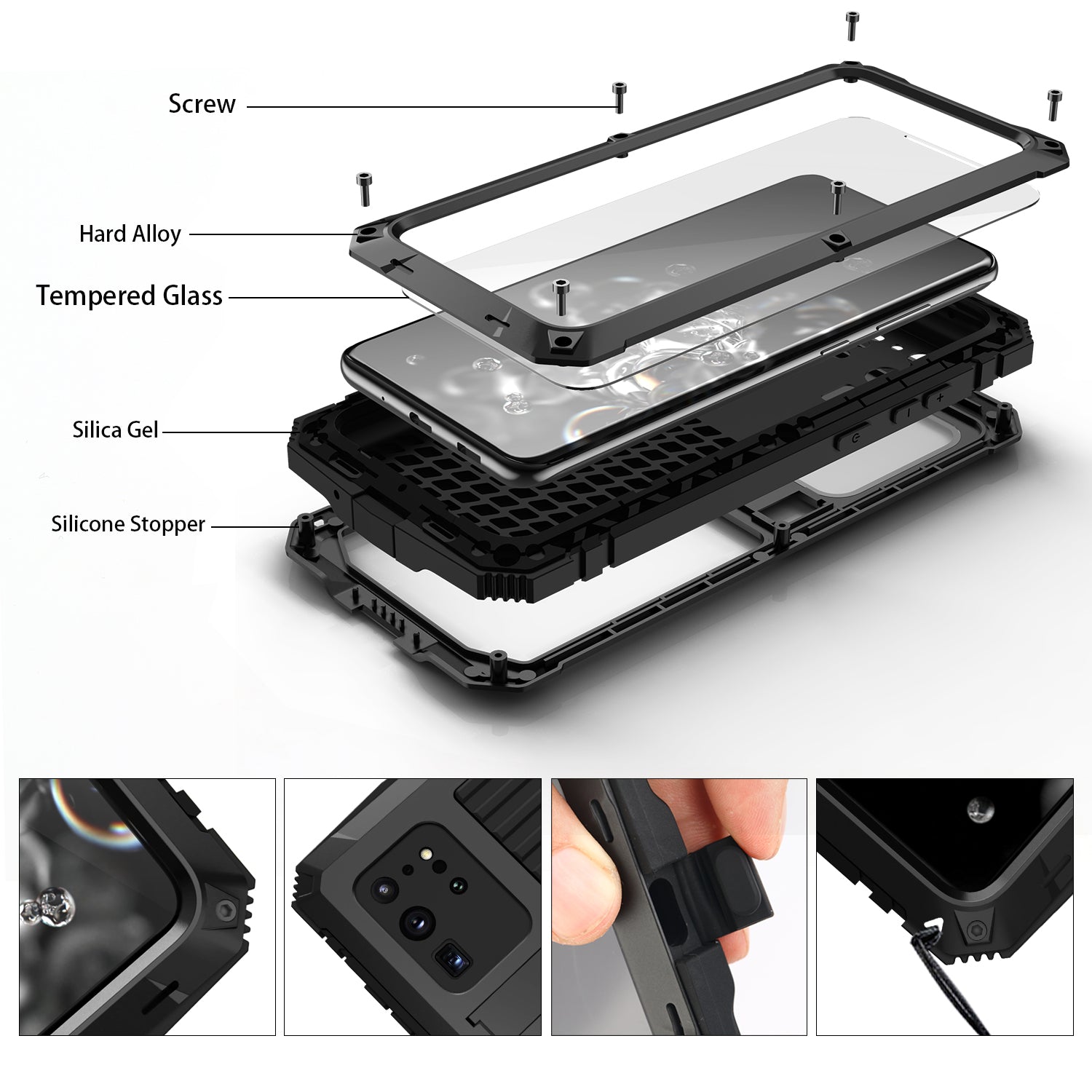 Milit?r Samsung Galaxy S20 Plus Handyh¨¹lle Schwerlast Geh?use Ultra Robuste R¨¹stung Sto?fester Case St?nder 360 Grad Kameraschutz