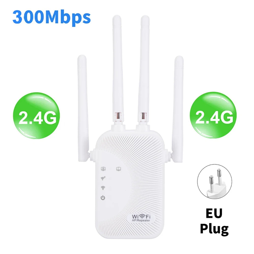 1200/300Mbps Wifi Repeater Amplifier 2.4G 5G Network Expander Range Extender WiFi Signal Booster Wireless Router-ShoptAI	