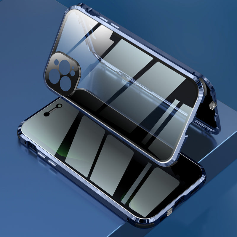 Anti-Peep Schutzh¨¹lle iPhone 12 Pro Max Magnetische Adsorption Apple 11 Pro Case Doppelseitig Temperglas