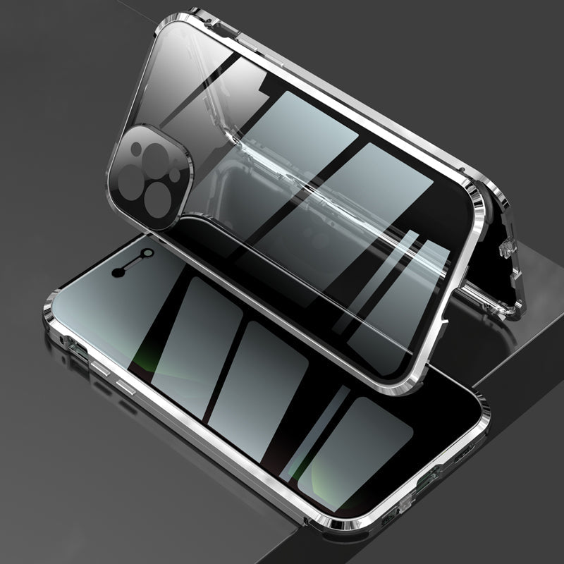 Anti-Peep Schutzh¨¹lle iPhone 12 Pro Max Magnetische Adsorption Apple 11 Pro Case Doppelseitig Temperglas