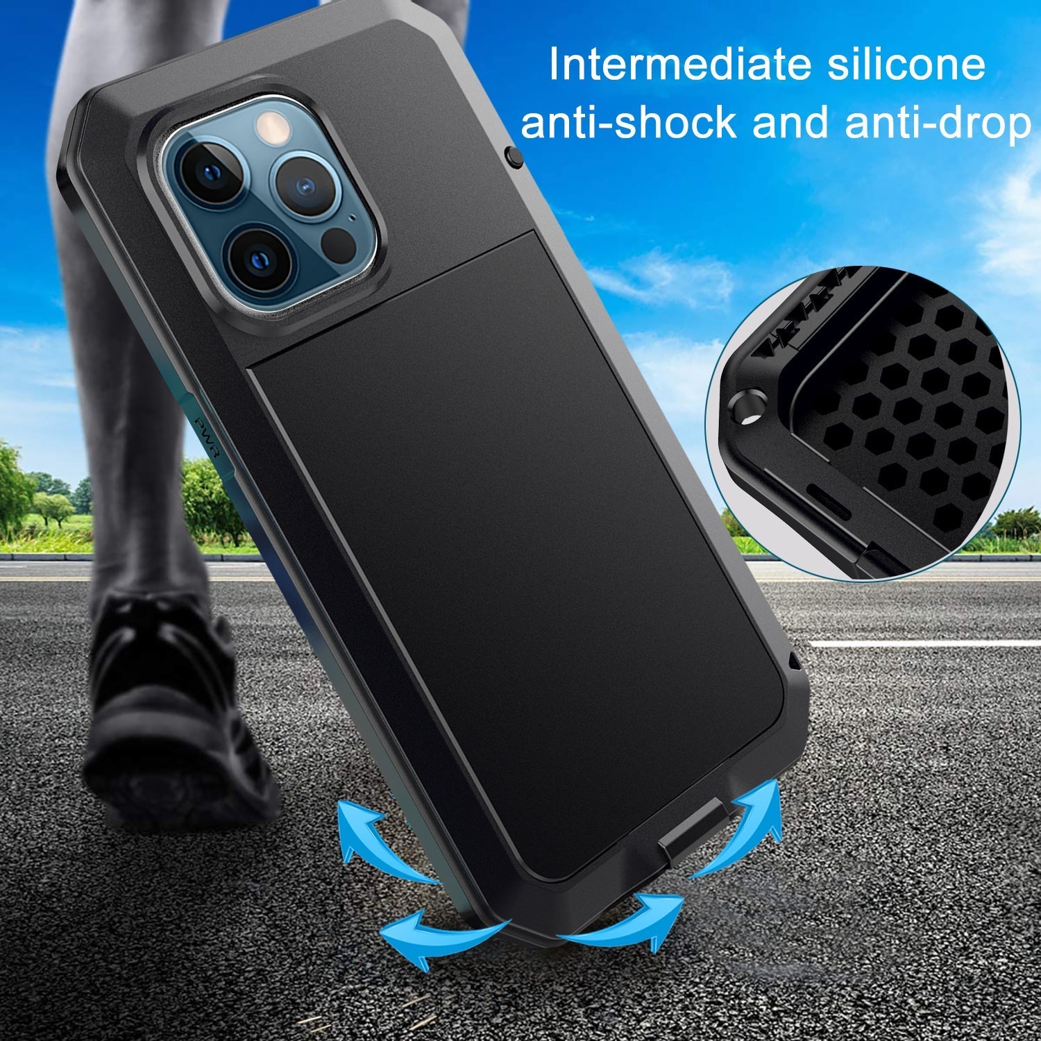 Outdoor iPhone 14 Pro Max Gorilla H¨¹lle Metall R¨¹stung Bumper Apple 14 Plus Tank Sto?fest 360 Ganzk?rper Schutzh¨¹lle