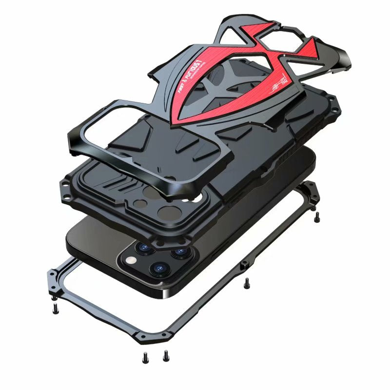 Cool Case Apple 13 Pro Max Race Car Fashion iPhone 13 Tough Cover Heavy Duty Metal Armor Camera Protector
