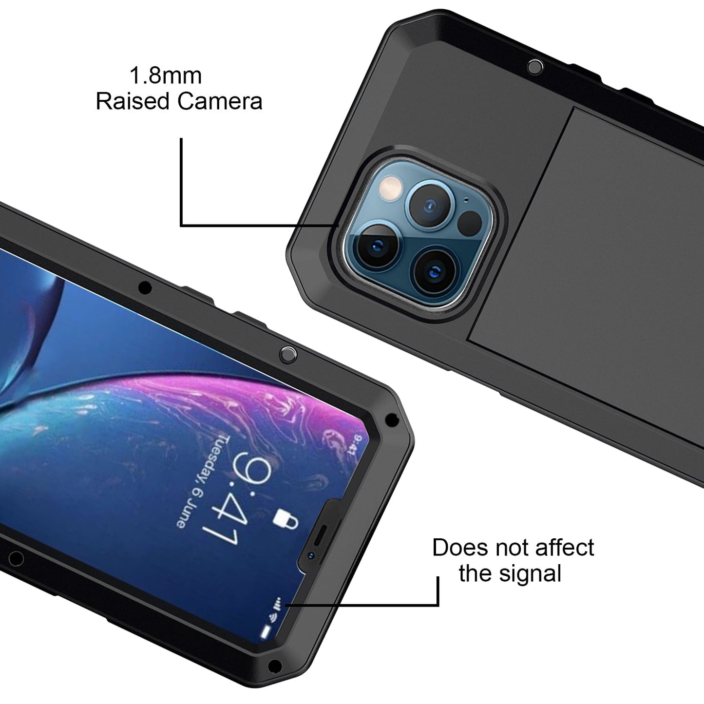 Outdoor iPhone 14 Pro Max Gorilla H¨¹lle Metall R¨¹stung Bumper Apple 14 Plus Tank Sto?fest 360 Ganzk?rper Schutzh¨¹lle