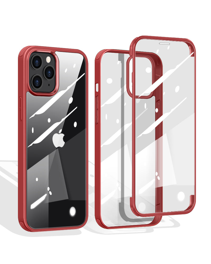 iPhone 13 Pro Max Silikon H¨¹lle Doppelseitige geh?rtete Glas Apple 13 Mini 360 Ganzk?rper Display Schutzh¨¹lle