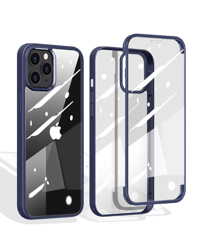 iPhone 13 Pro Max Silikon H¨¹lle Doppelseitige geh?rtete Glas Apple 13 Mini 360 Ganzk?rper Display Schutzh¨¹lle