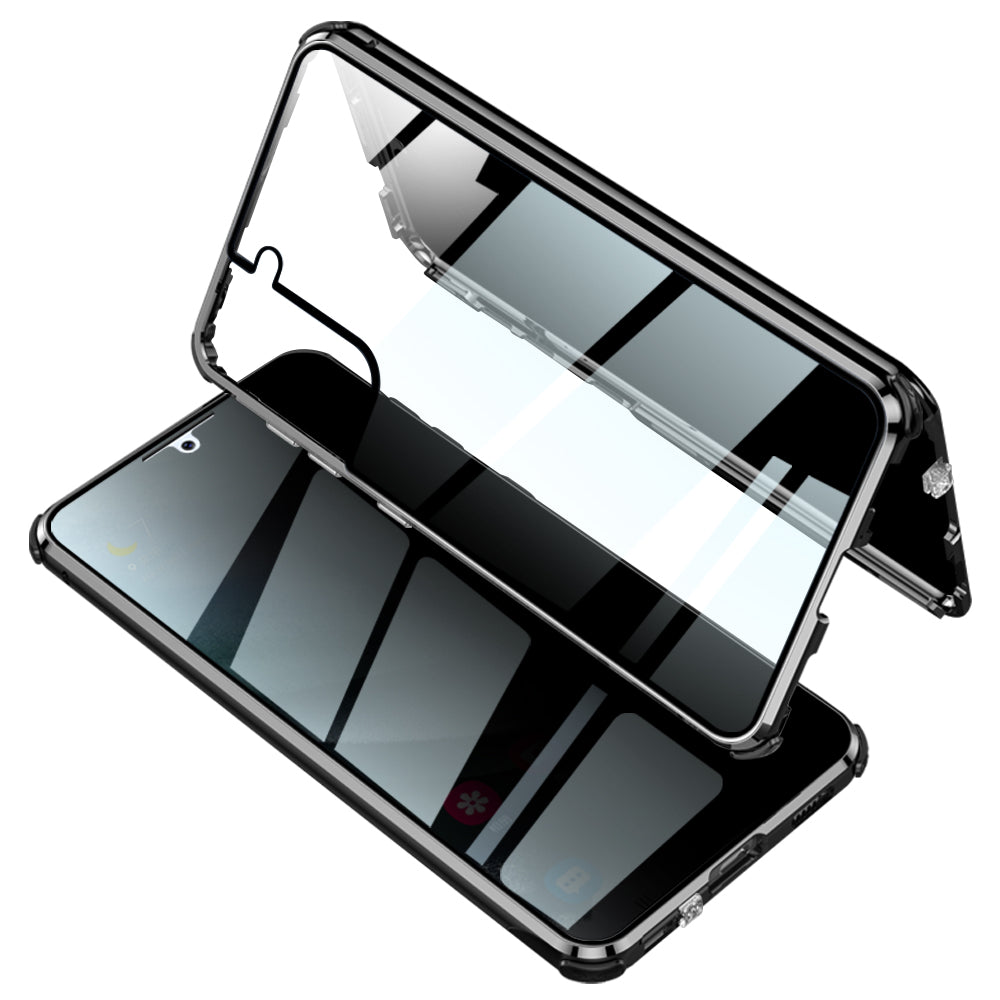 Anti-Spy Case Samsung  S21 Plus Ultra Magnetic Adsorption Privacy Protect Cover Two Sided Temper Glass
