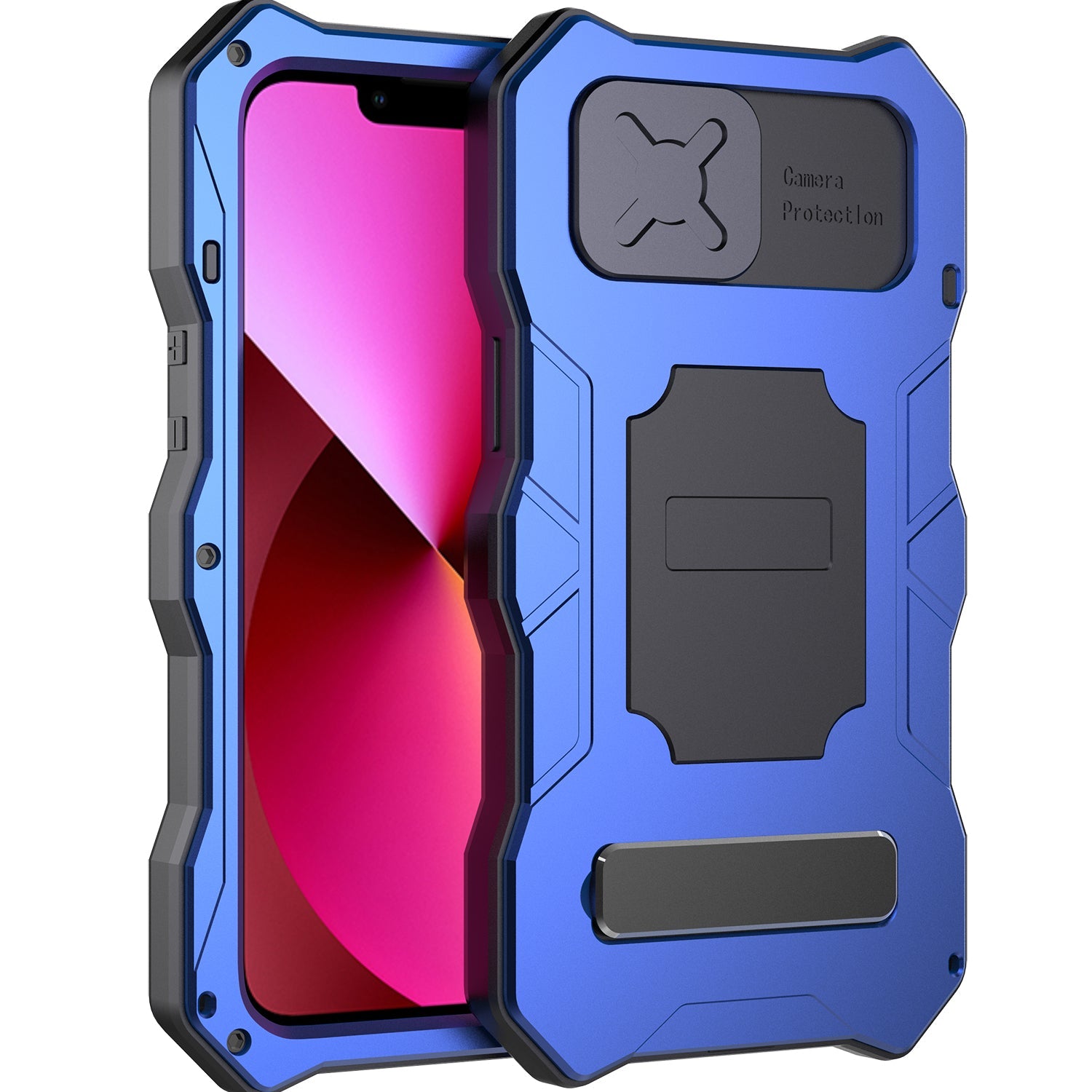 Apple iPhone 13 Pro Max Milit?r Handyh¨¹lle 12 Pro Rugged Armor Case Sto?stange Metall Gleiten Kameraschutz St?nder
