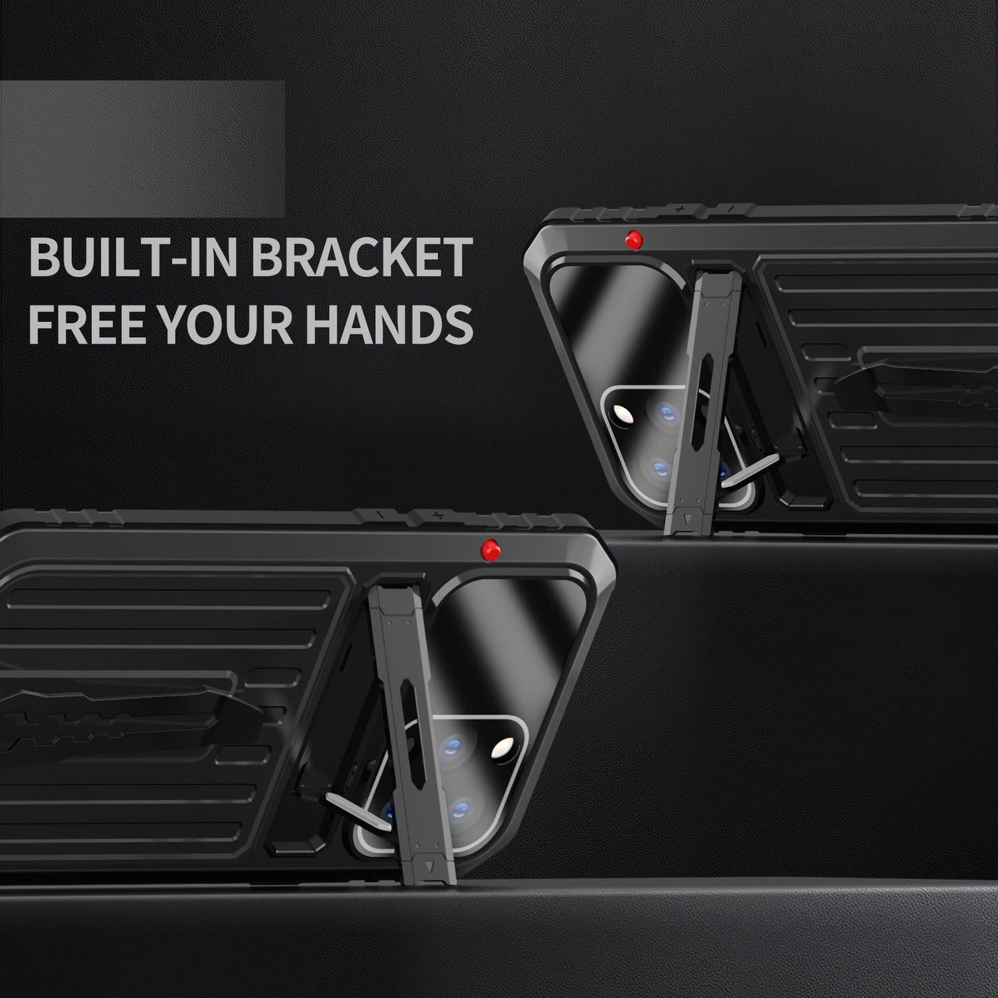 Apple iPhone 13 Pro Max Milit?r H¨¹lle Handy Apple 13 Sto?fester R¨¹ckenclip Metall R¨¹stung Case