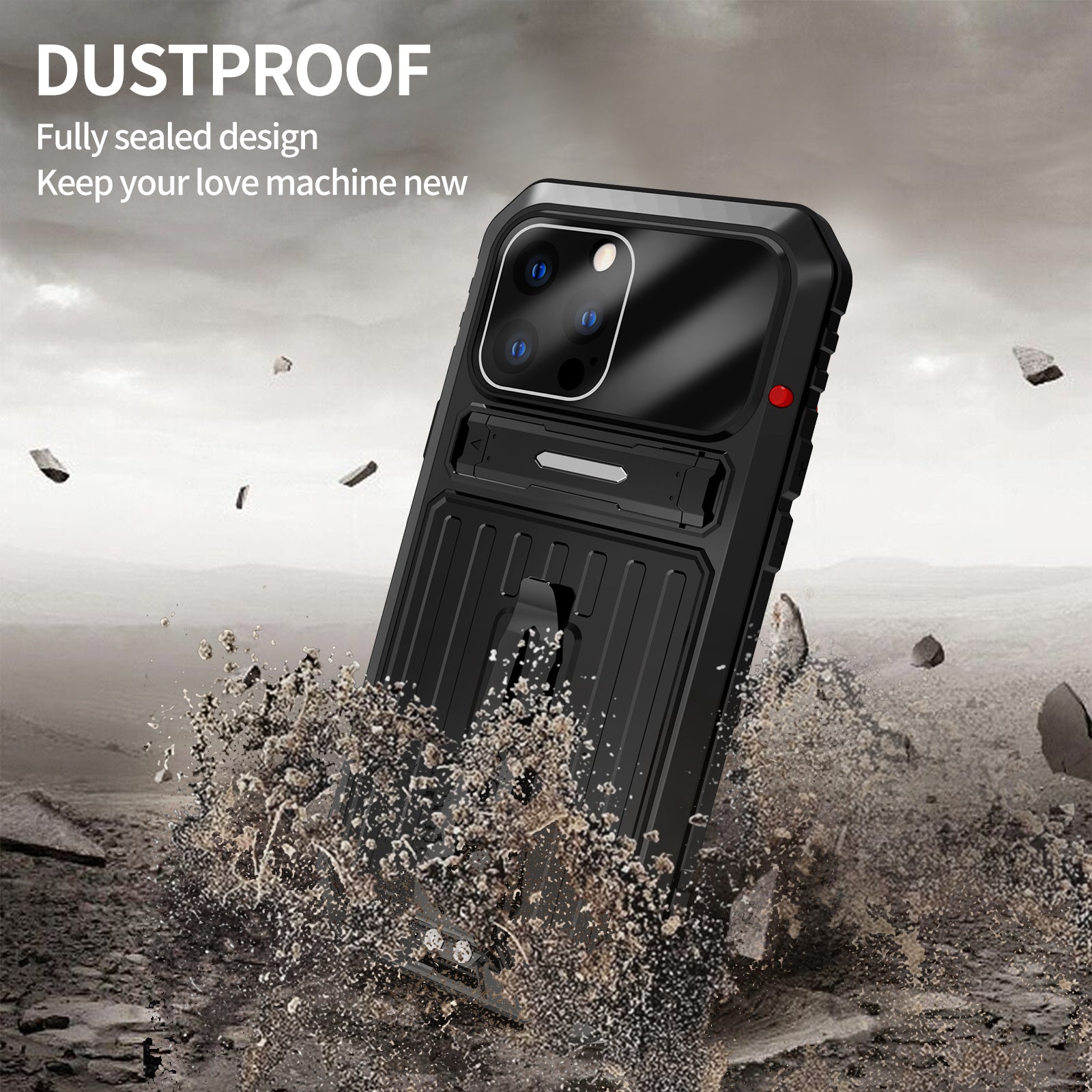 Apple iPhone 13 Pro Max Milit?r H¨¹lle Handy Apple 13 Sto?fester R¨¹ckenclip Metall R¨¹stung Case
