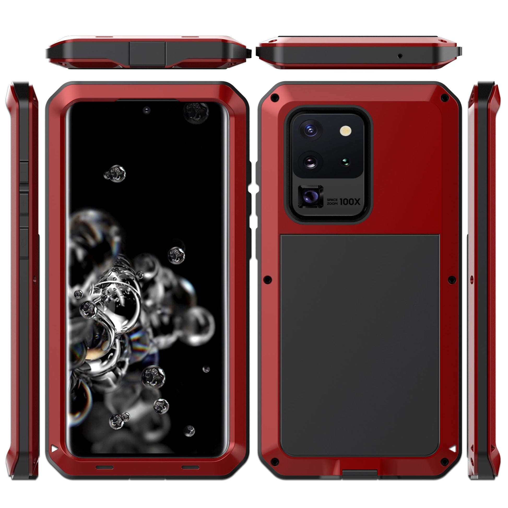 Luxury Samsung S20 Ultra Doom Armor Case S20 Plus Metal Aluminum Heavy Duty Shockproof Bumper 360 Full Body Cover
