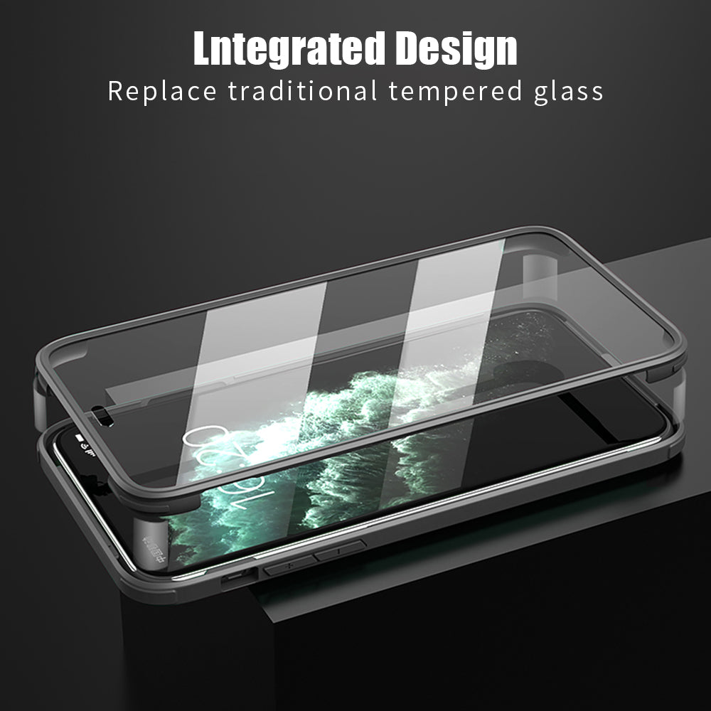 Apple iPhone 11 Pro Max Silikon H¨¹lle Doppelseitige Geh?rtete Glas abdeckung 360 Ganzk?rper Displayschutzfolie