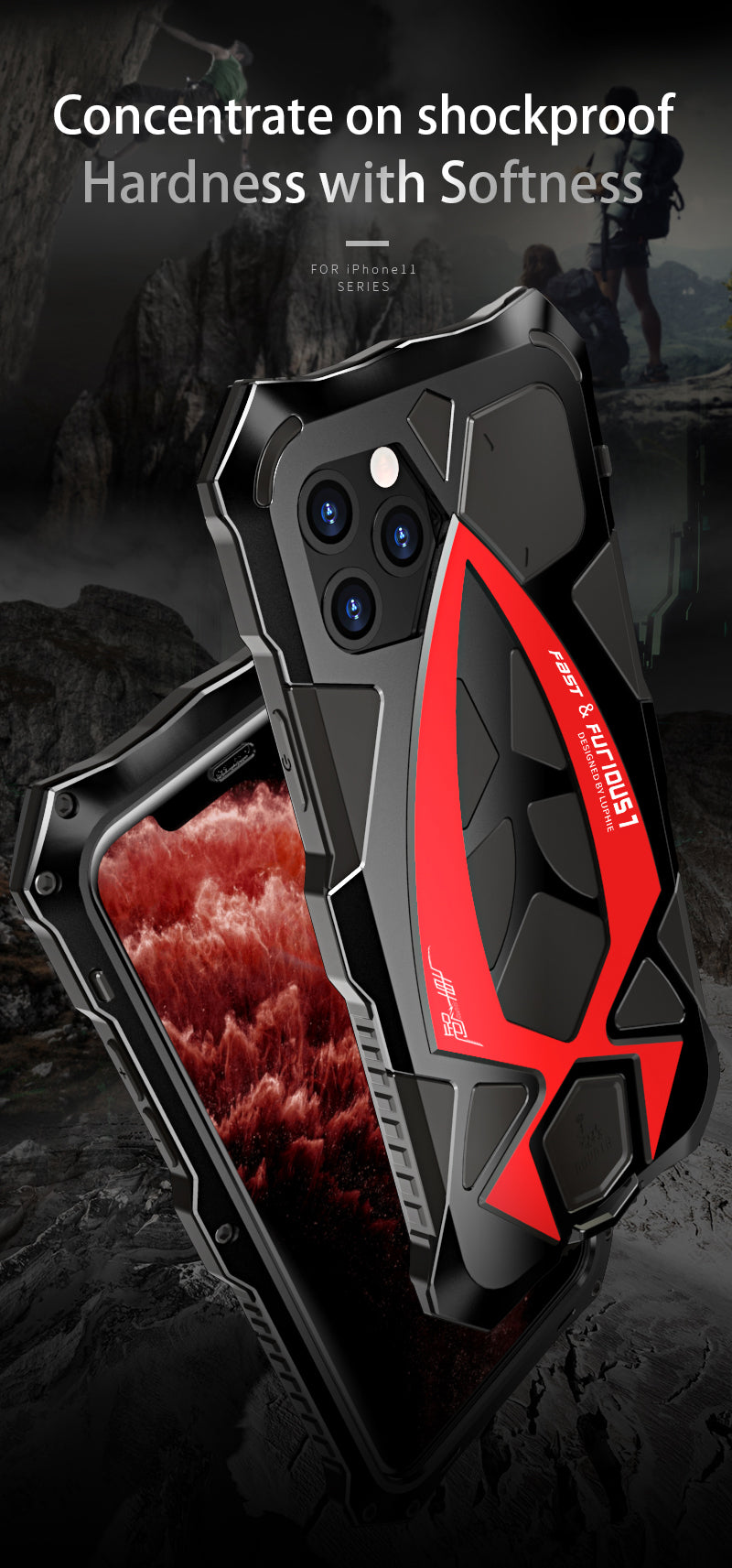 iPhone 12 Pro Max Coole H¨¹lle Rennauto Apple 12 Handy Tough Case Cover Schwerlast Metall R¨¹stungssto?stange